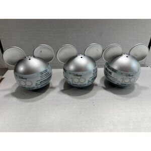 Disney 100 Silver Mickey Mouse Ears Collectible Mini Figures Blind capsules Set